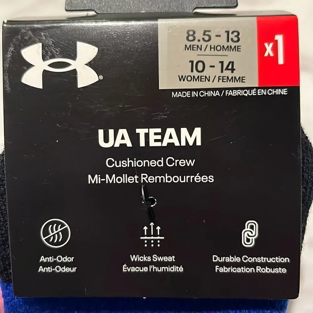 UNISEX UA TEAM CUSHIONED CREW SOCKS